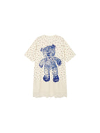 HUG bear print T-shirt dress