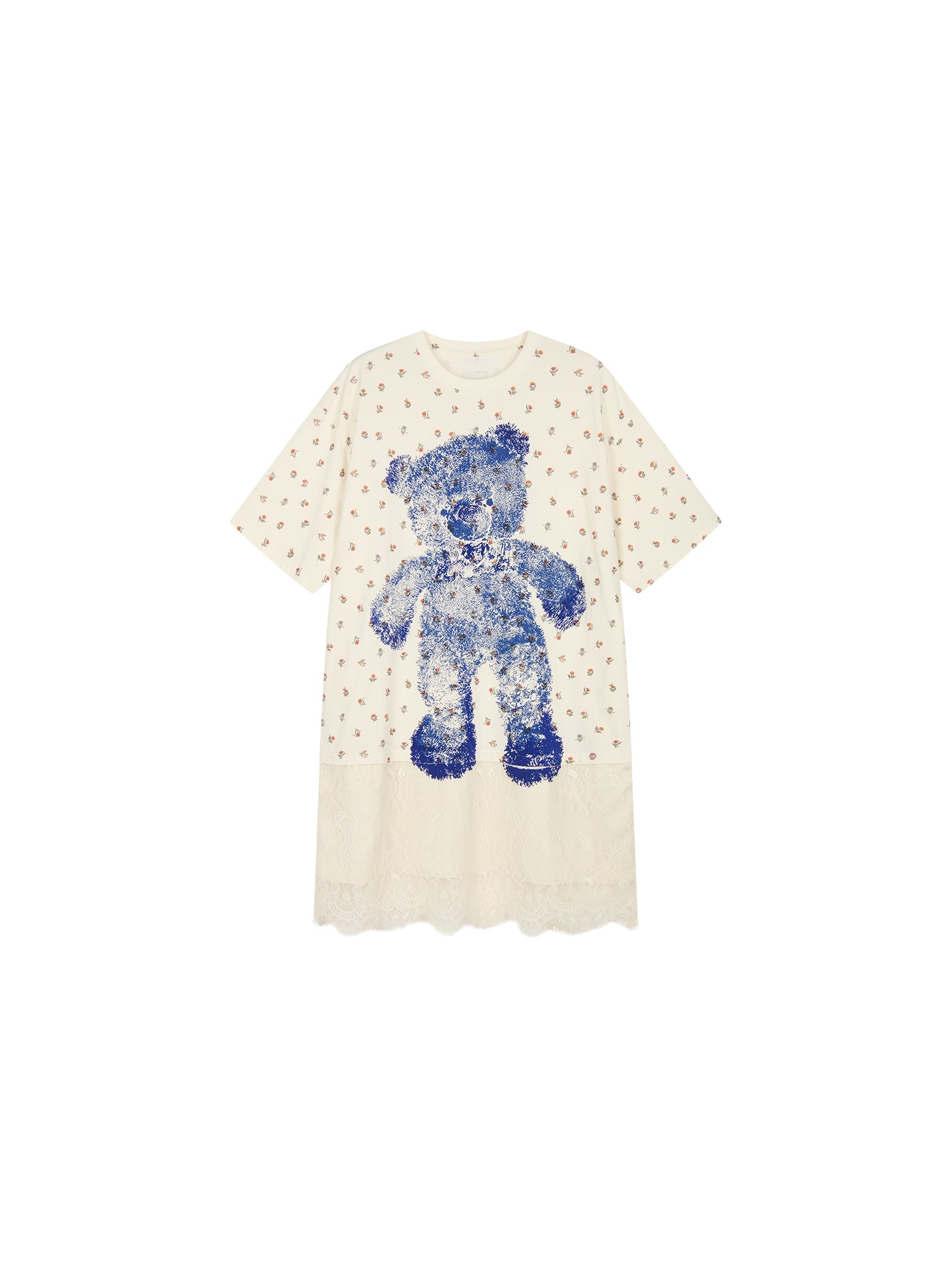 HUG bear print T-shirt dress