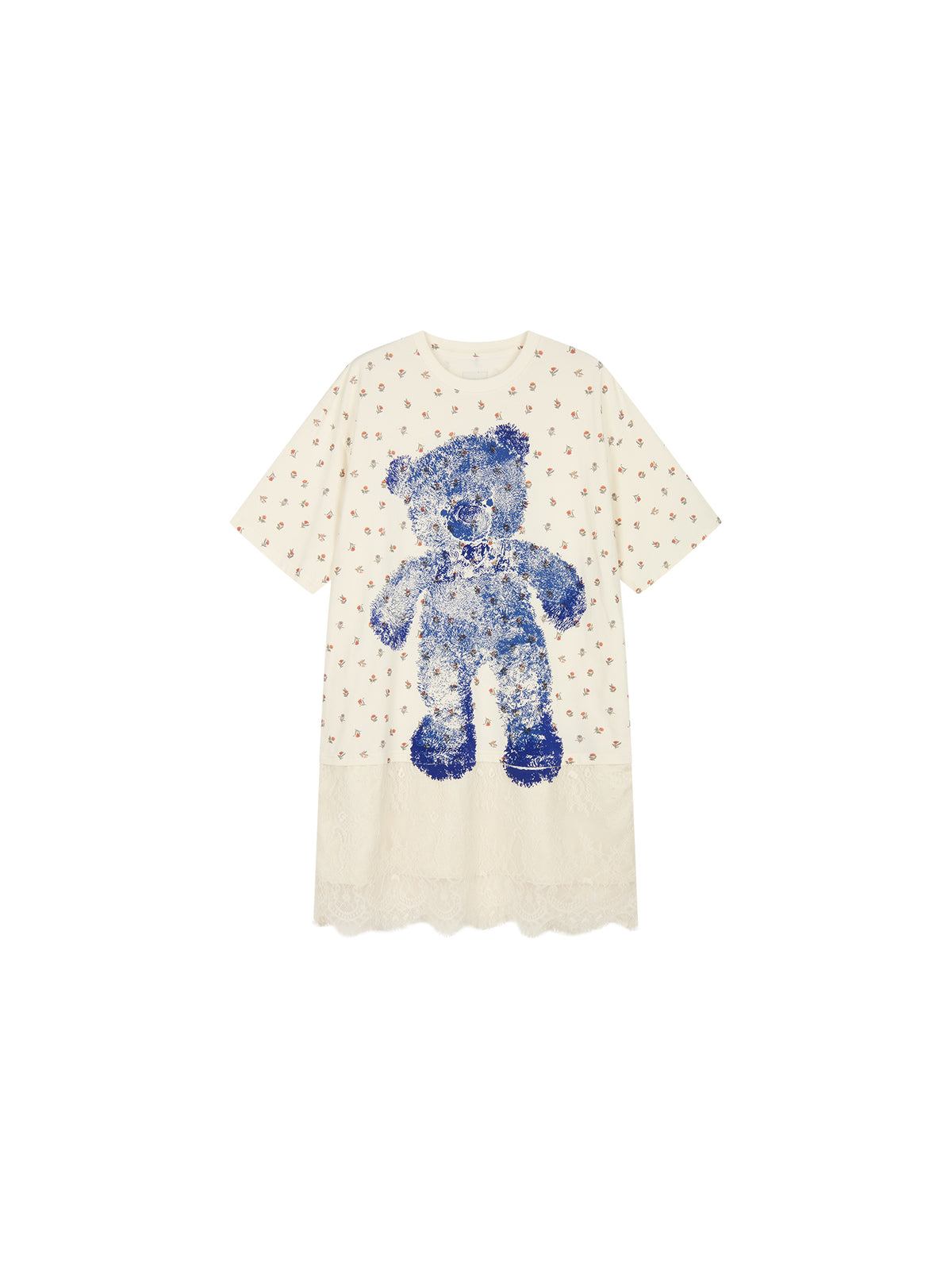 HUG bear print T-shirt dress