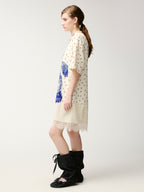 HUG bear print T-shirt dress