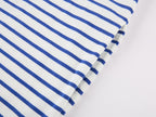 HUG bear print sailor stripe dress