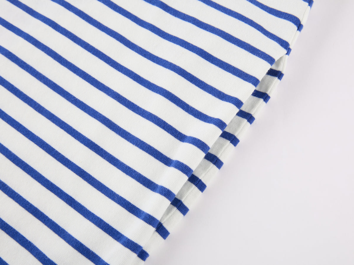 HUG bear print sailor stripe dress