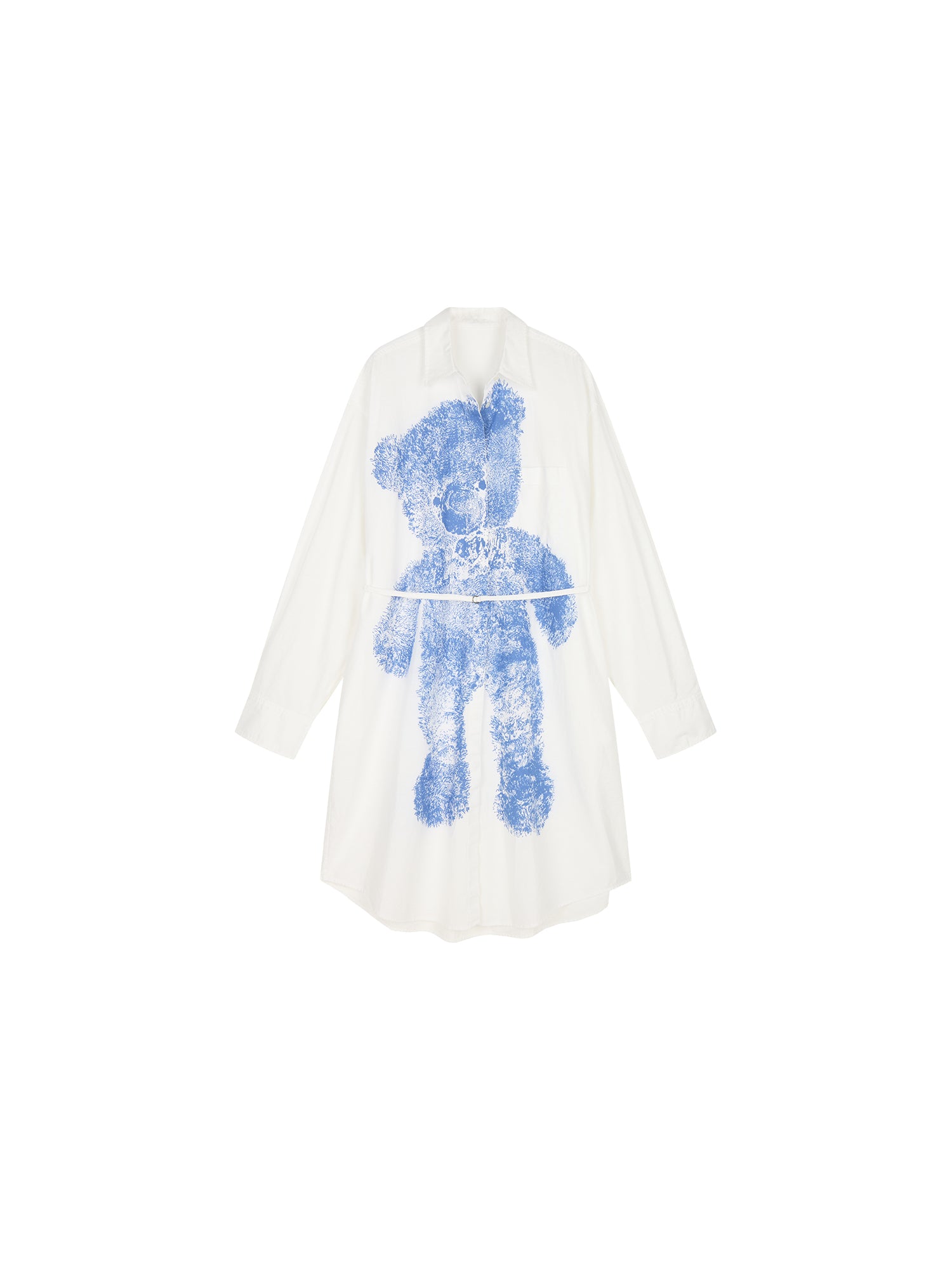 HUG bear print shirt dress