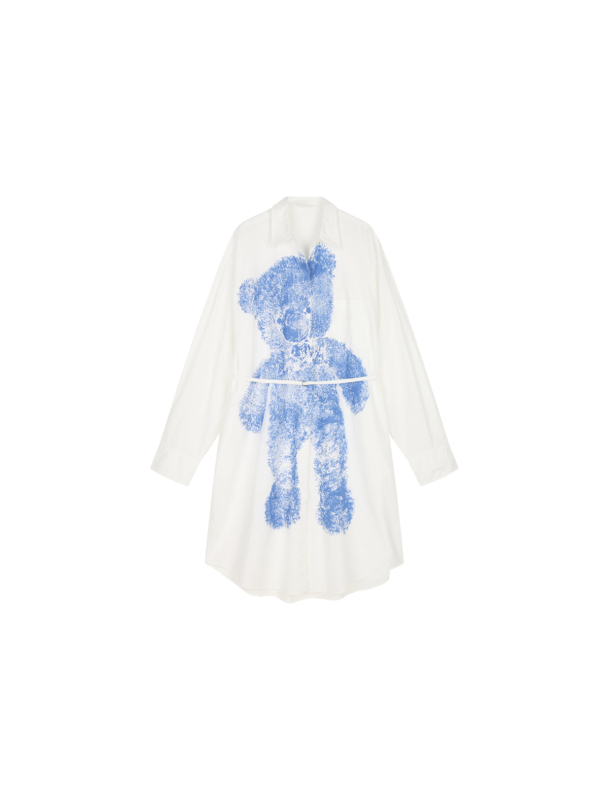 HUG bear print shirt dress