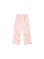 Rhinestone sporty cherry cargo pants