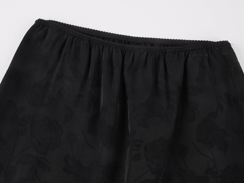 Lace bear jacquard half skirt