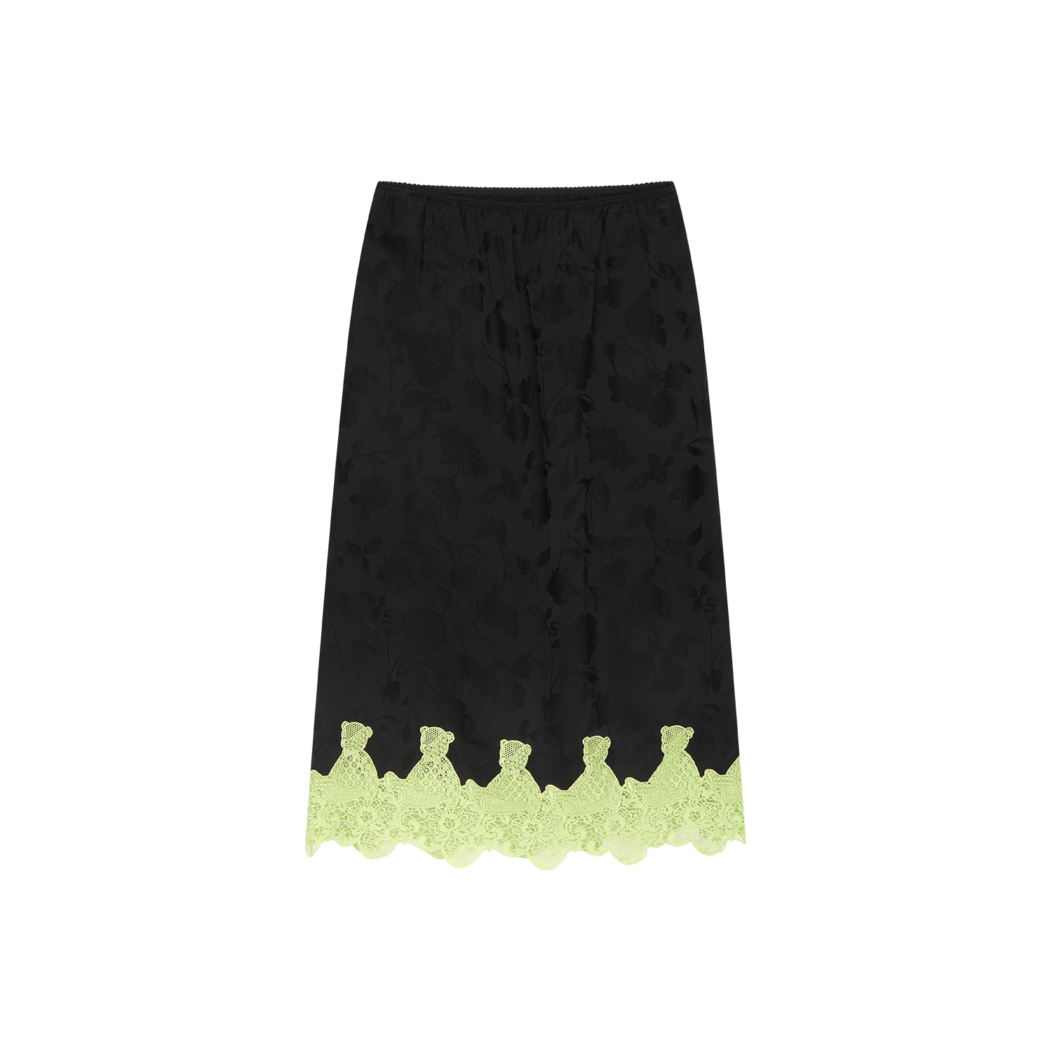 Lace bear jacquard half skirt