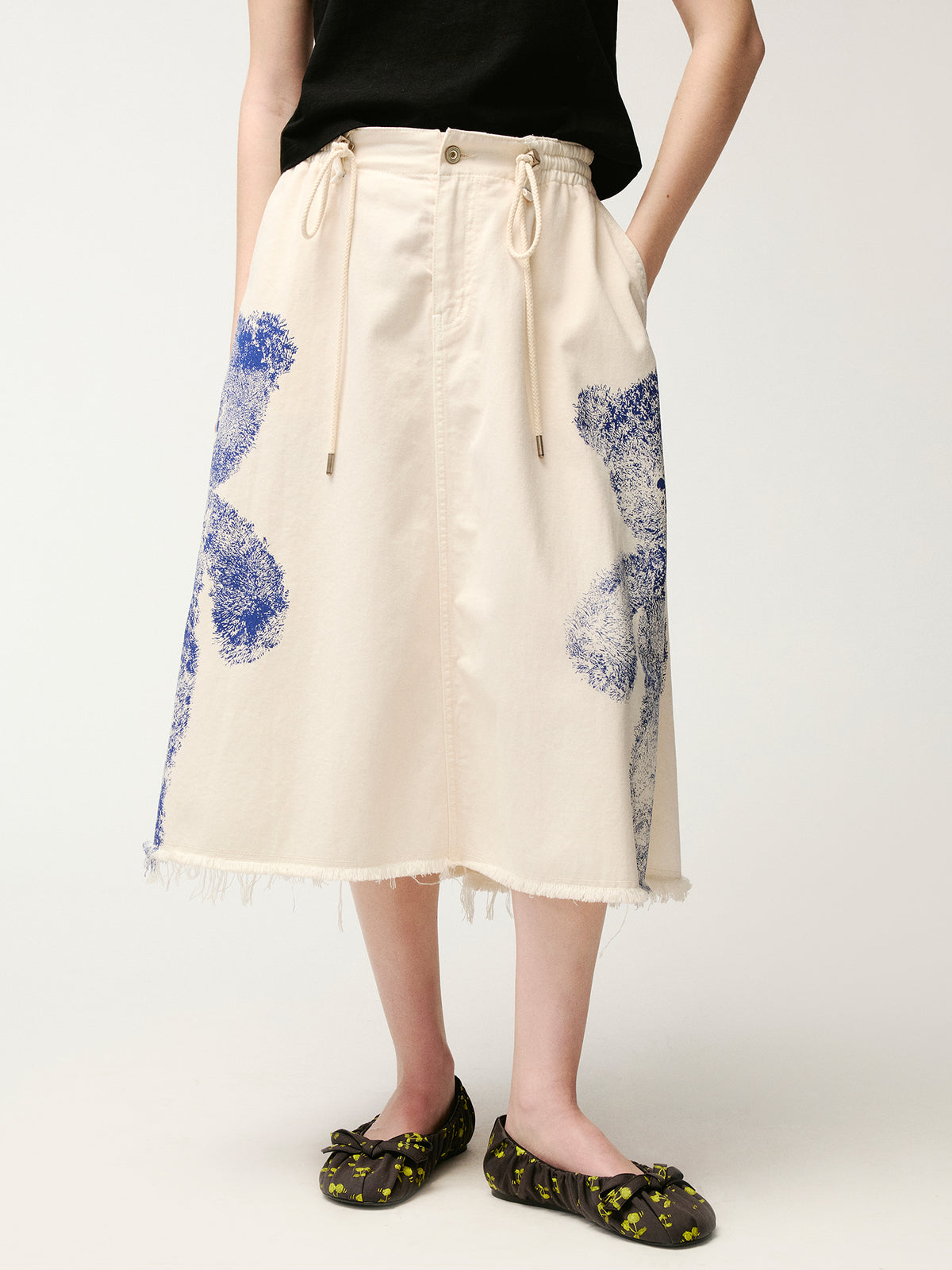 HUG bear print skirt