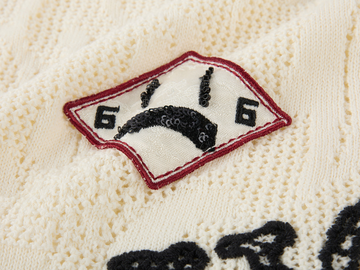 Classic hollow polo knit T-Shirt