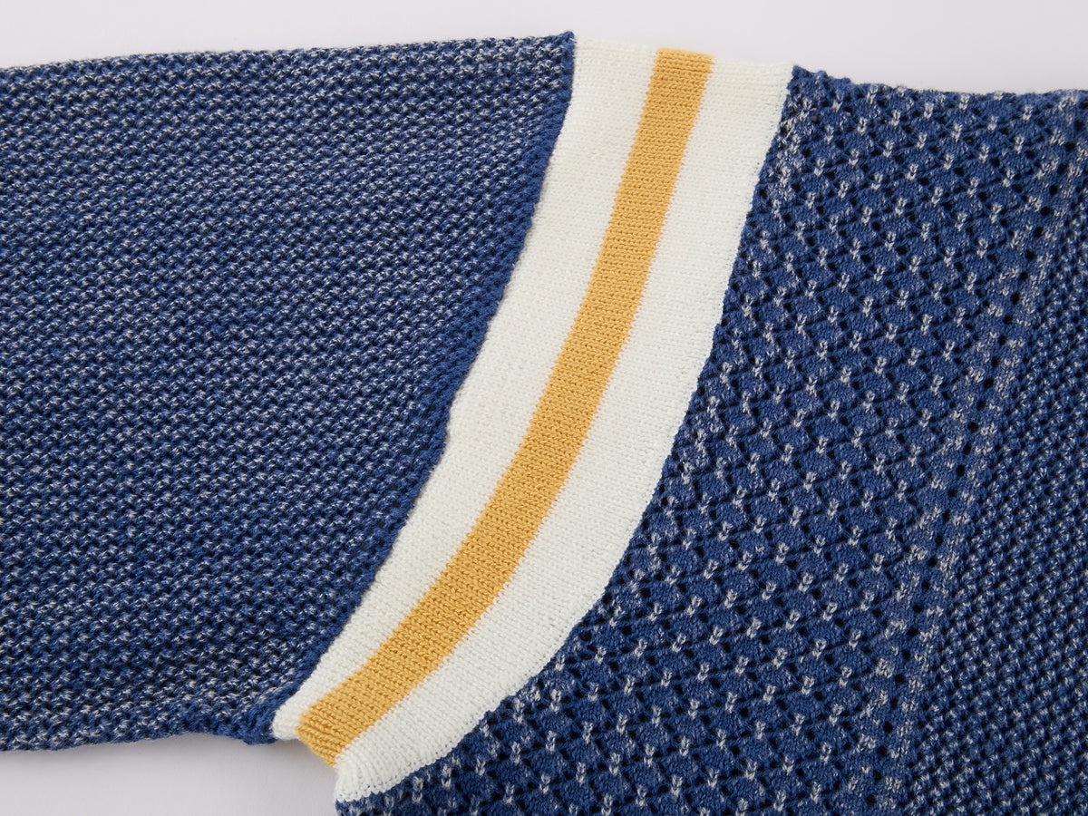 Handmade sporty cherry knit T-Shirt