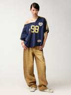 Lace camisole off-shoulder sport T-Shirt
