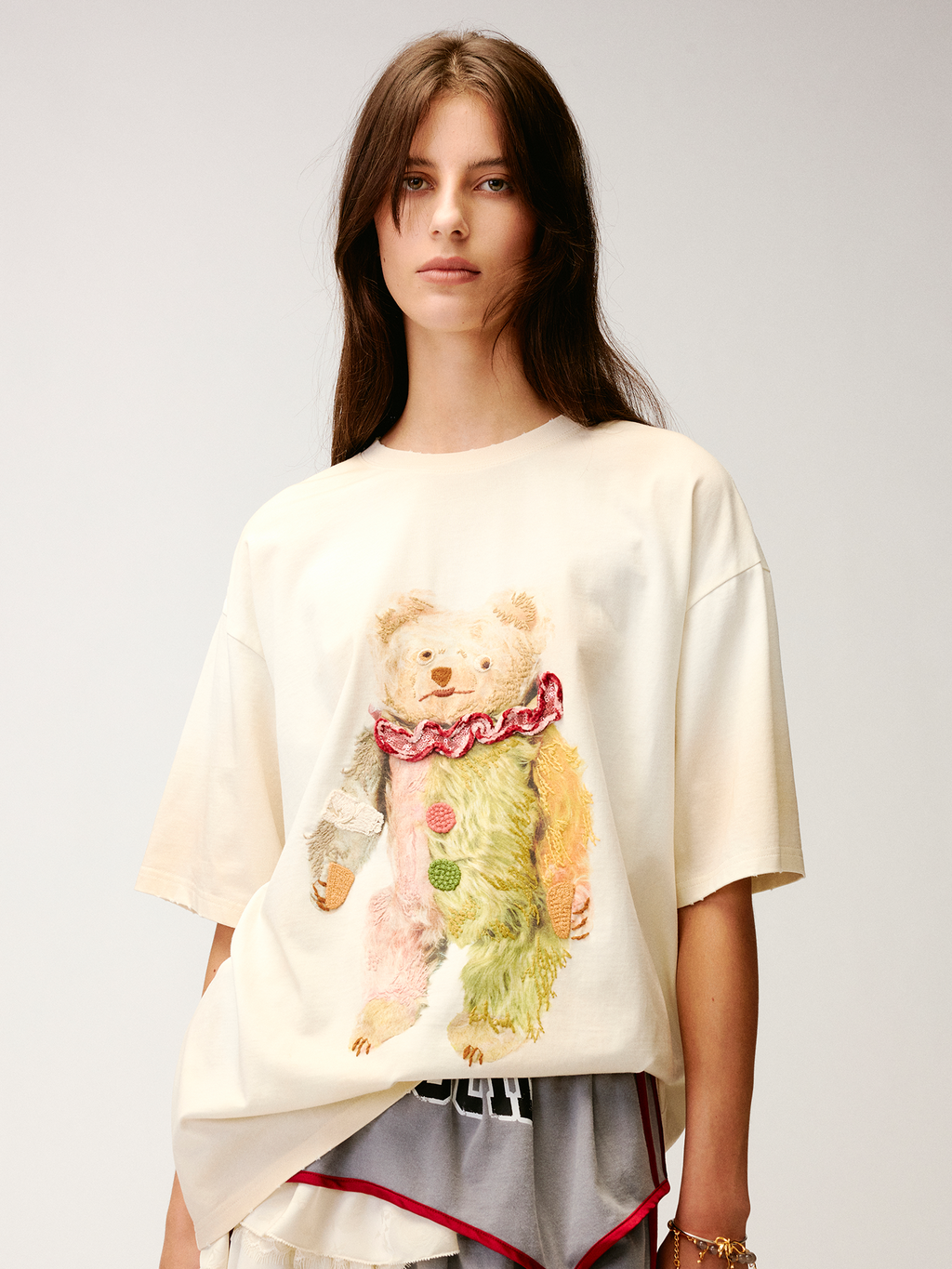 Carnival embroidered bear T-shirt