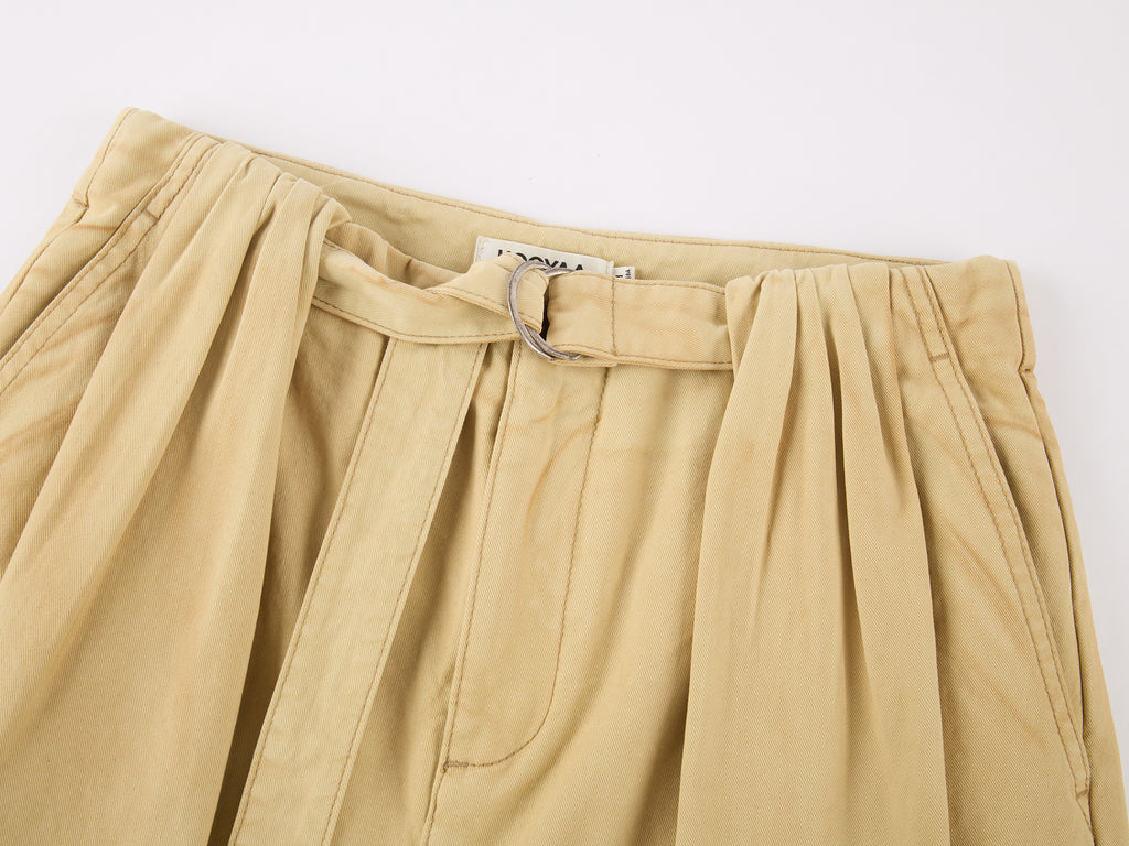 3d pintuck cargo trousers