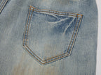 Washed tencel denim trousers
