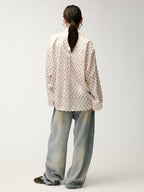 Washed tencel denim trousers