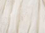 Openwork embroidered wool-blend vest