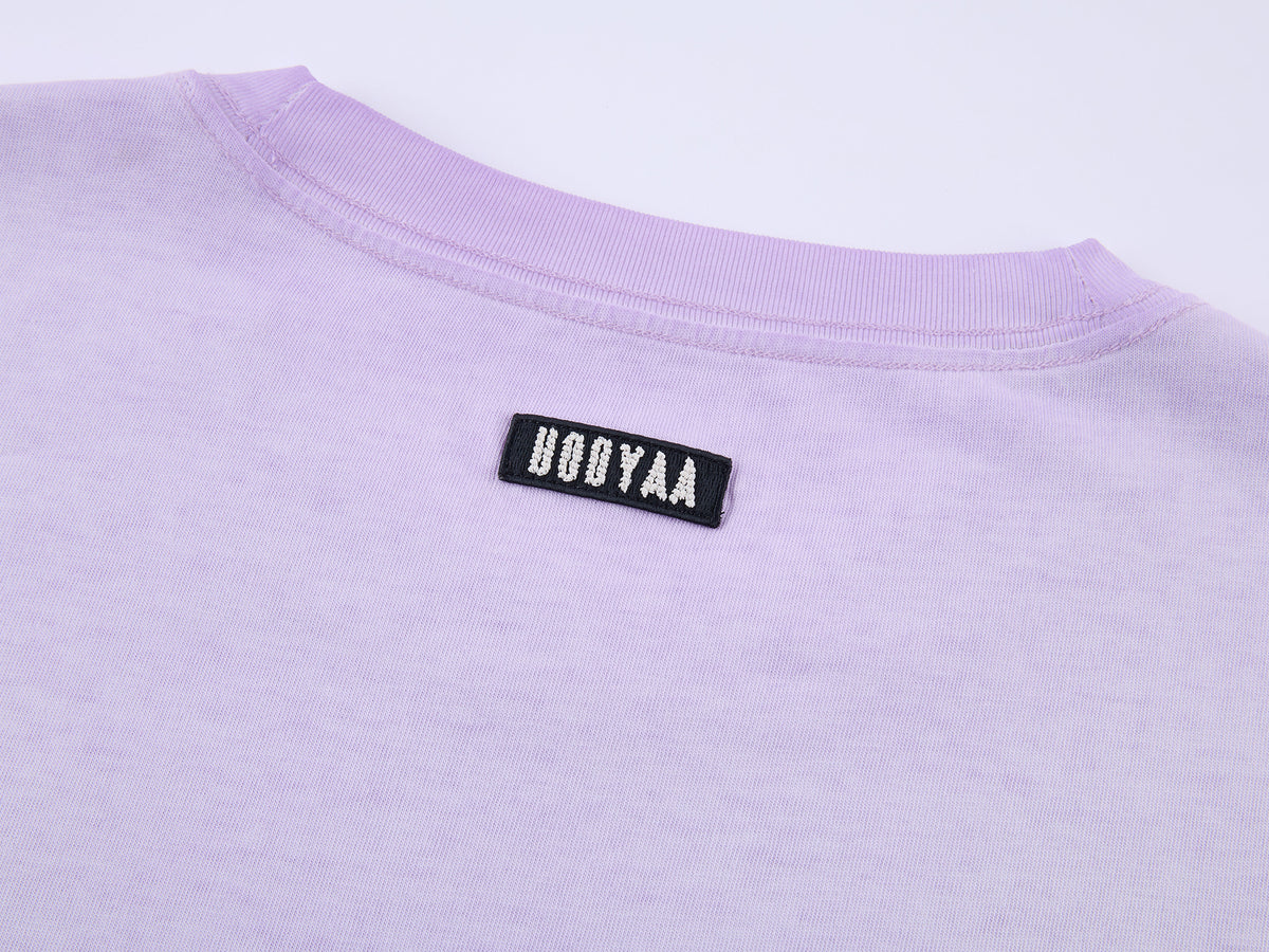 Bow appliqué embroidered T-shirt