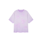 Bow appliqué embroidered T-shirt