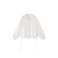 Lace openwork embroidered baseball jacket
