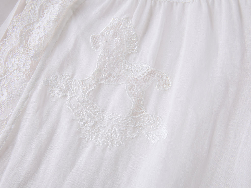 Lace embroidered tea dress