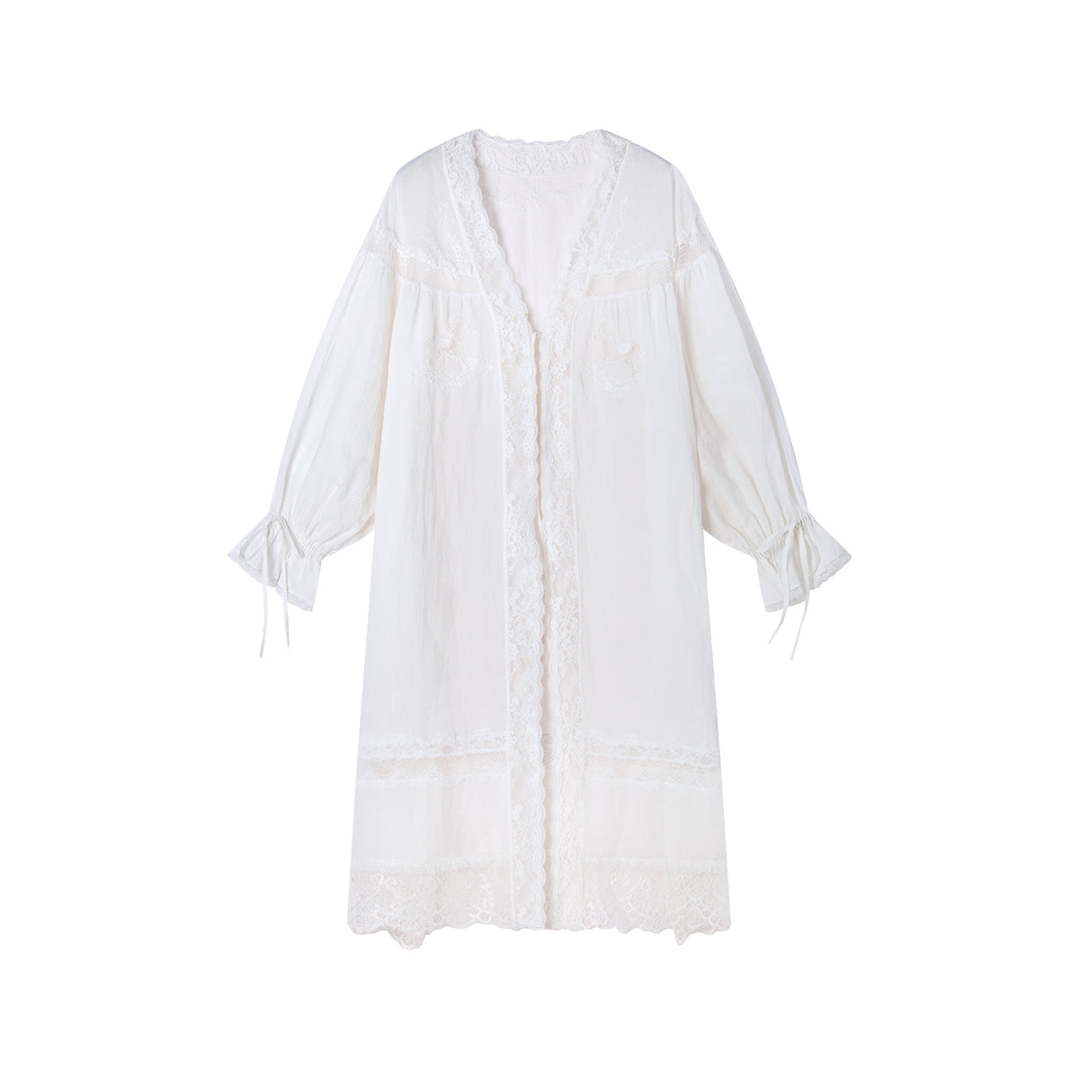 Lace embroidered tea dress