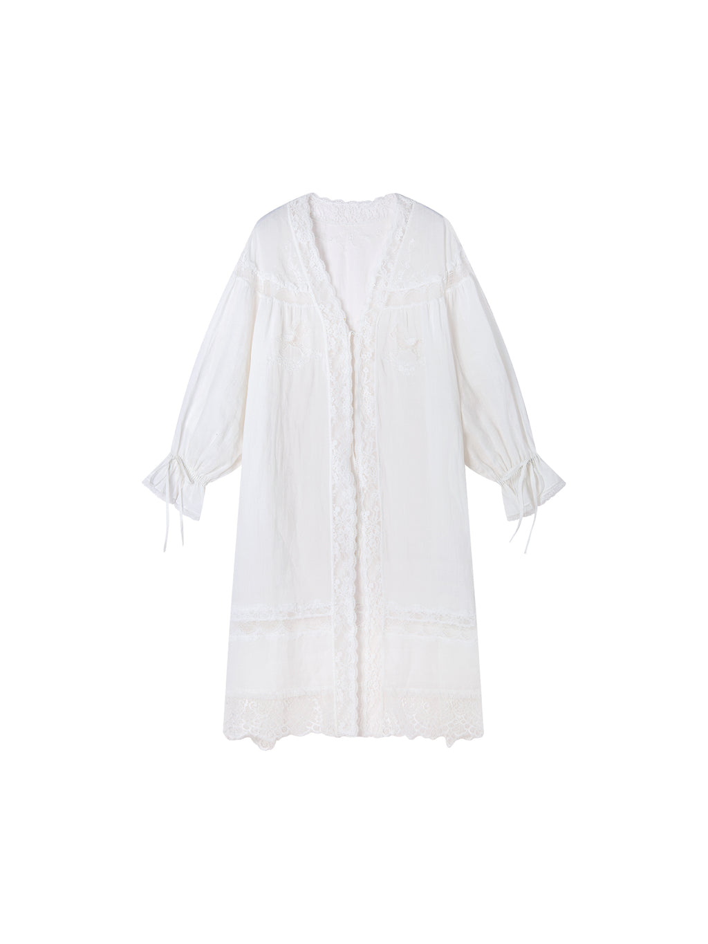 Lace embroidered tea dress