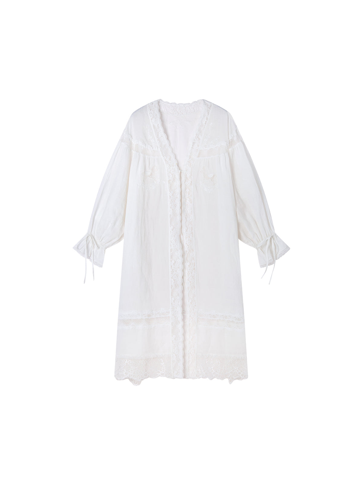 Lace embroidered tea dress