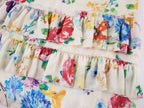 Floral and insect print suspender dress