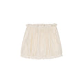Openwork embroidered wool-blend skirt