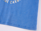 Carnival flock print and foil-stamped T-shirt