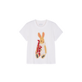 Carnival bunny appliqué T-shirt