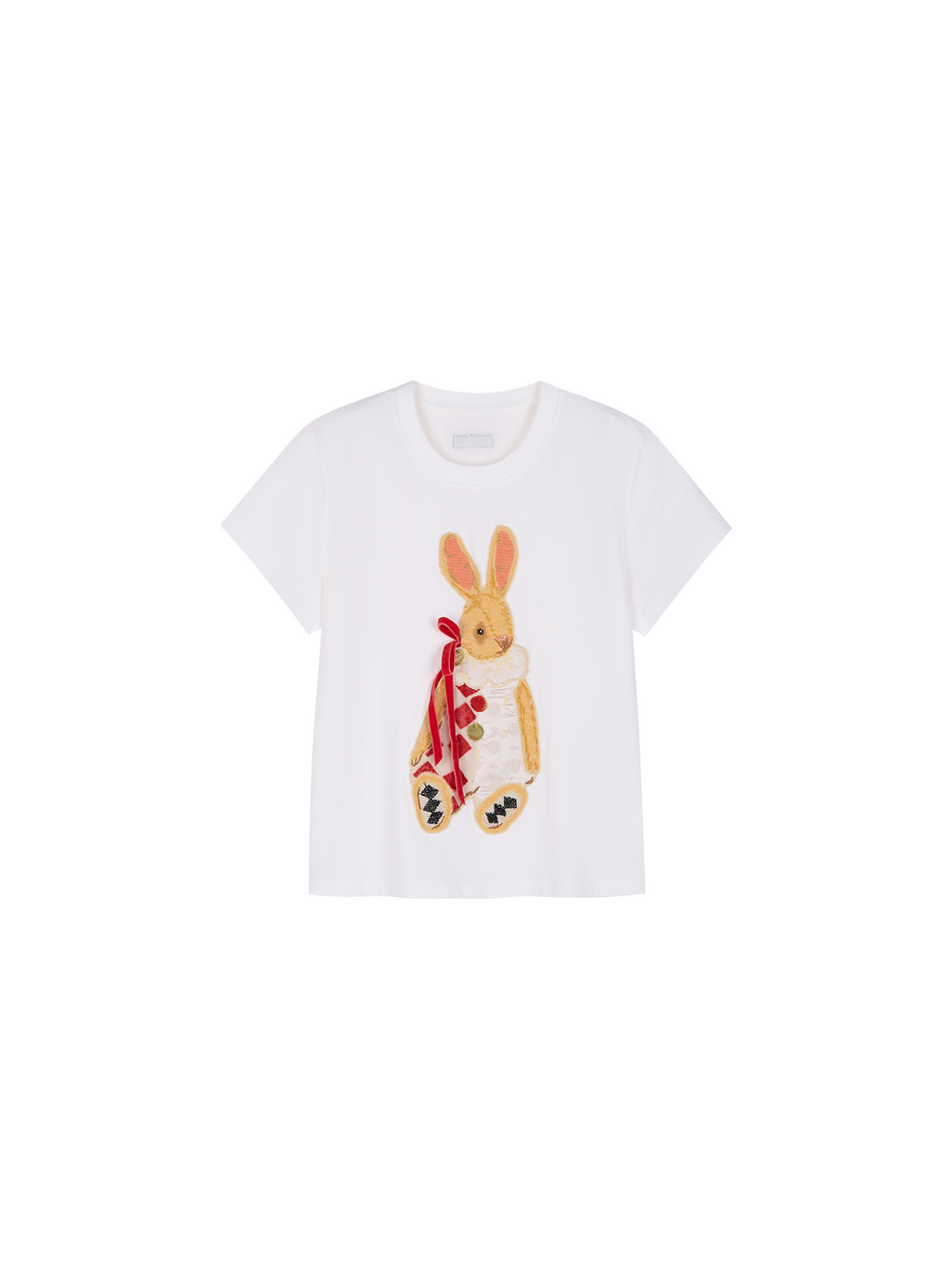Carnival bunny appliqué T-shirt
