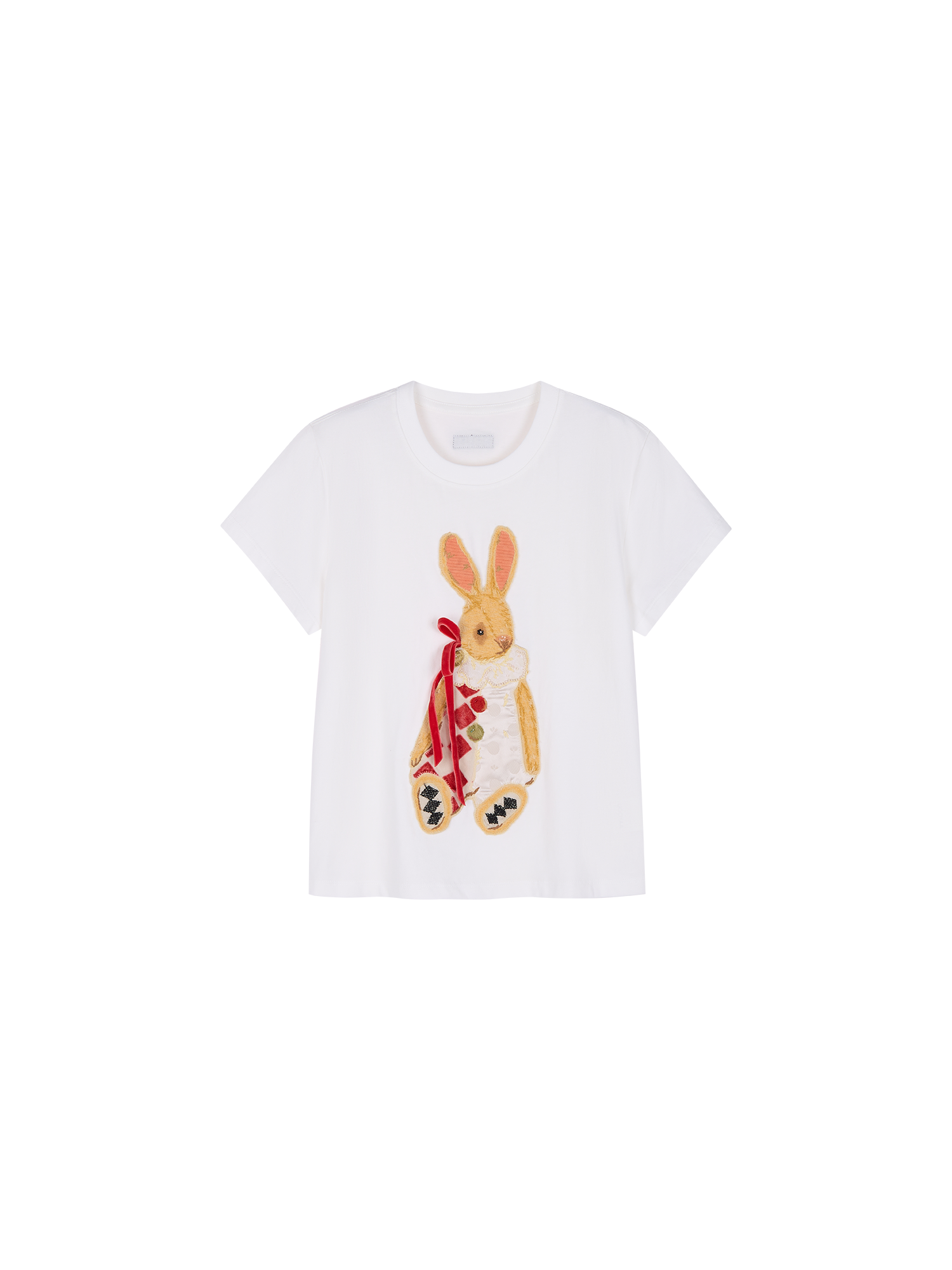 Carnival bunny appliqué T-shirt