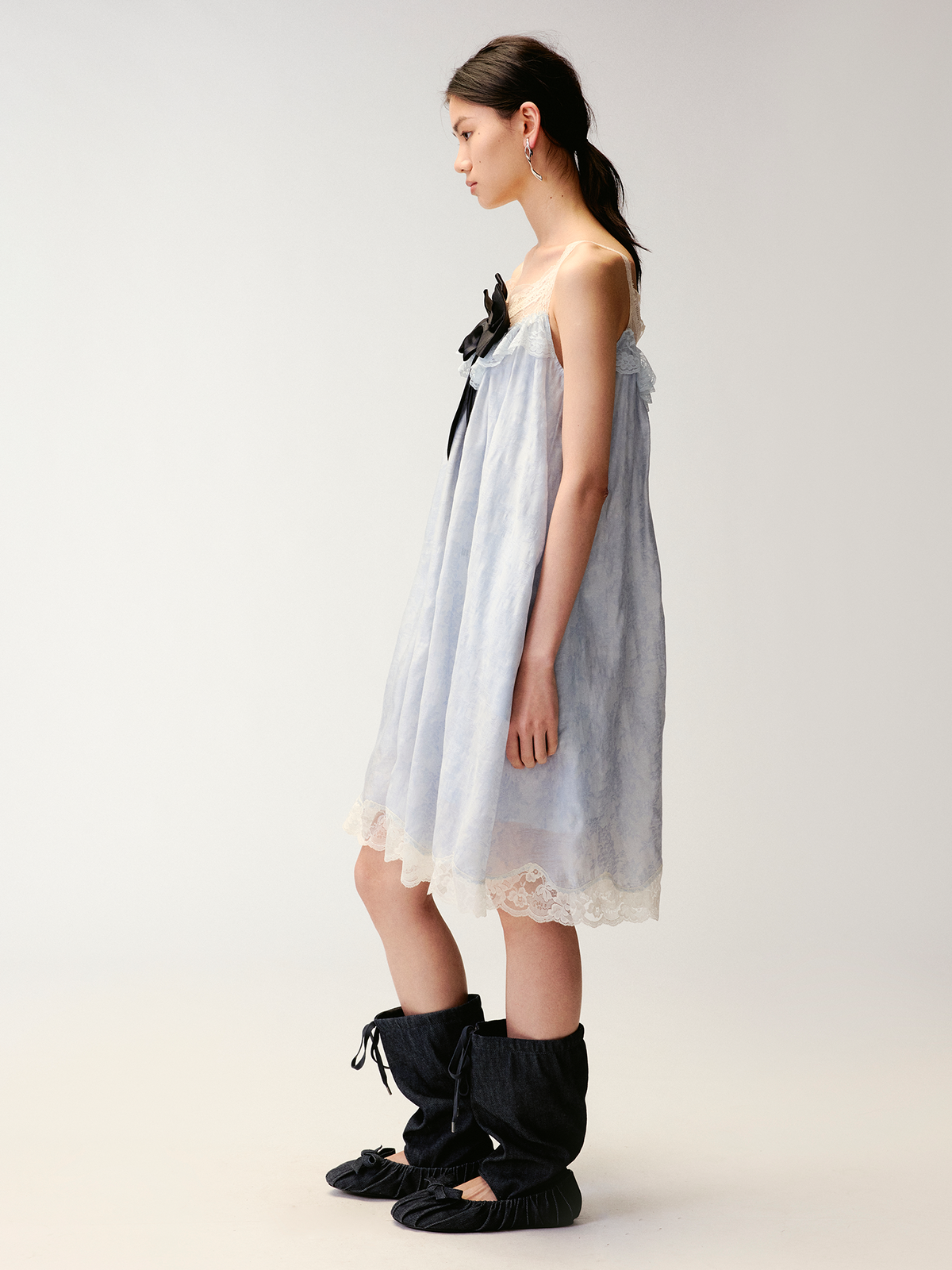 3d bow knot cami dress