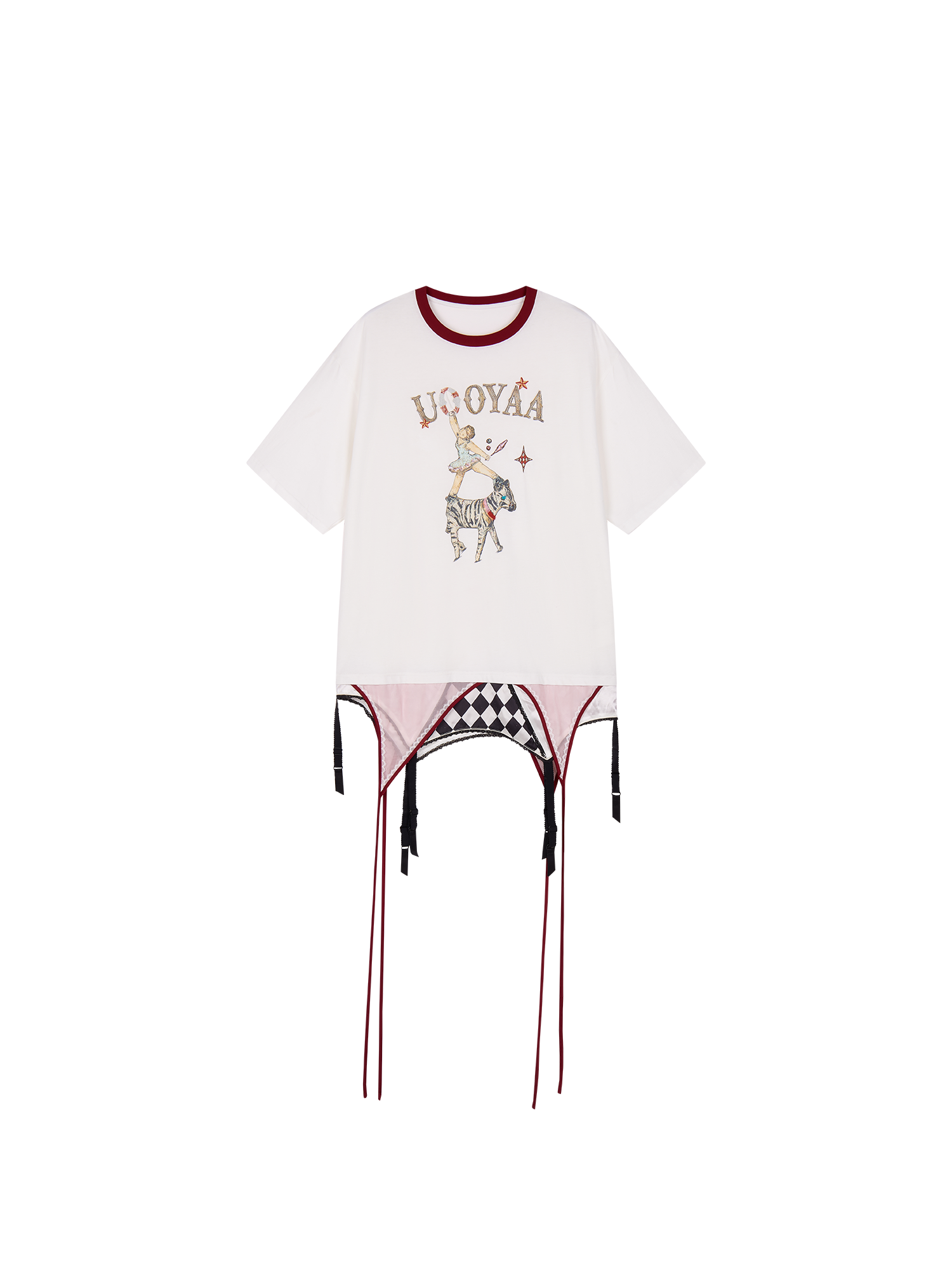 Draped layered camisole T-shirt