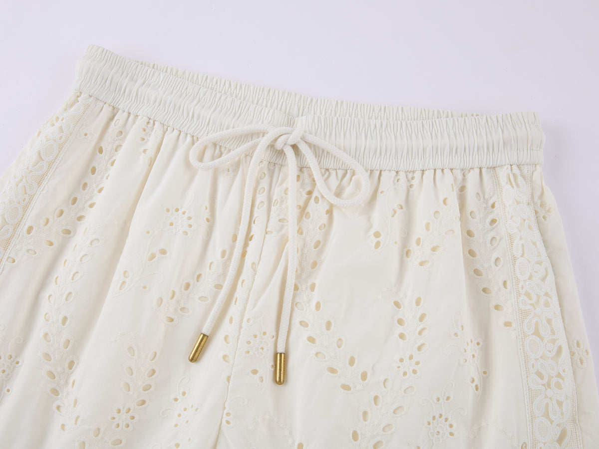 Lace Patchwork Cargo Pants