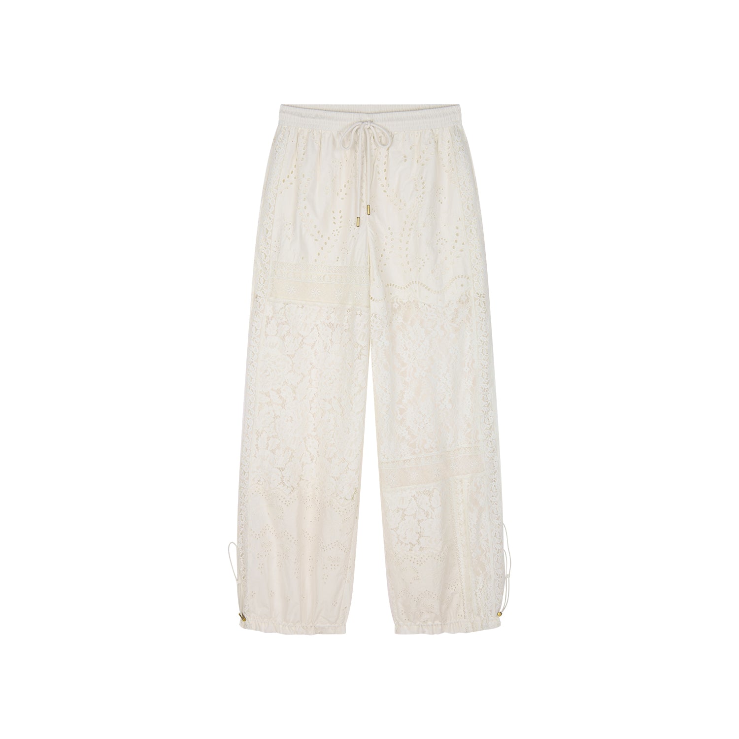 Lace Patchwork Cargo Pants