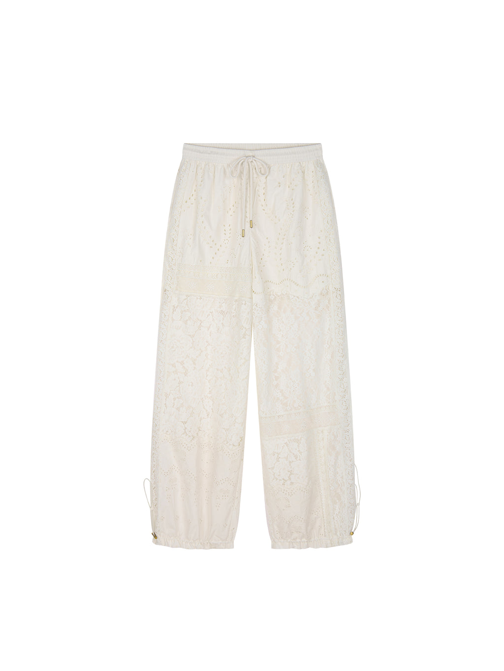 Lace Patchwork Cargo Pants