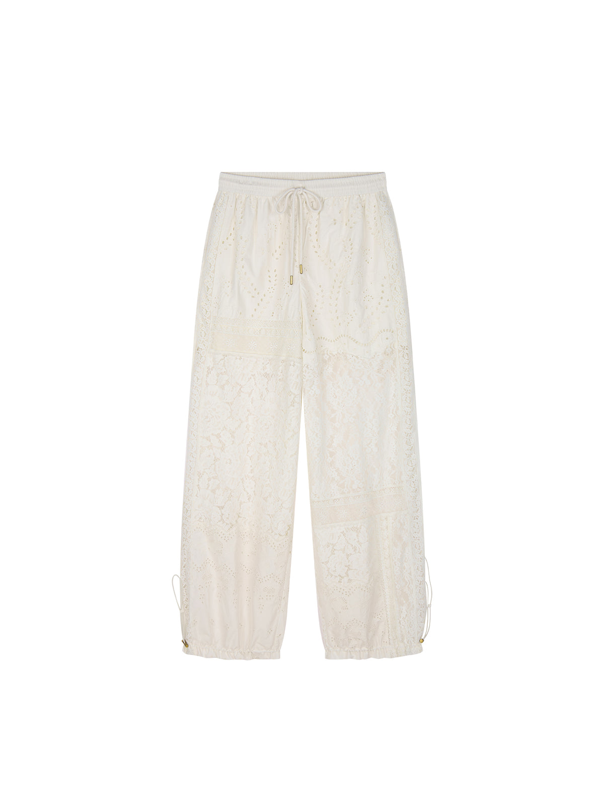 Lace Patchwork Cargo Pants