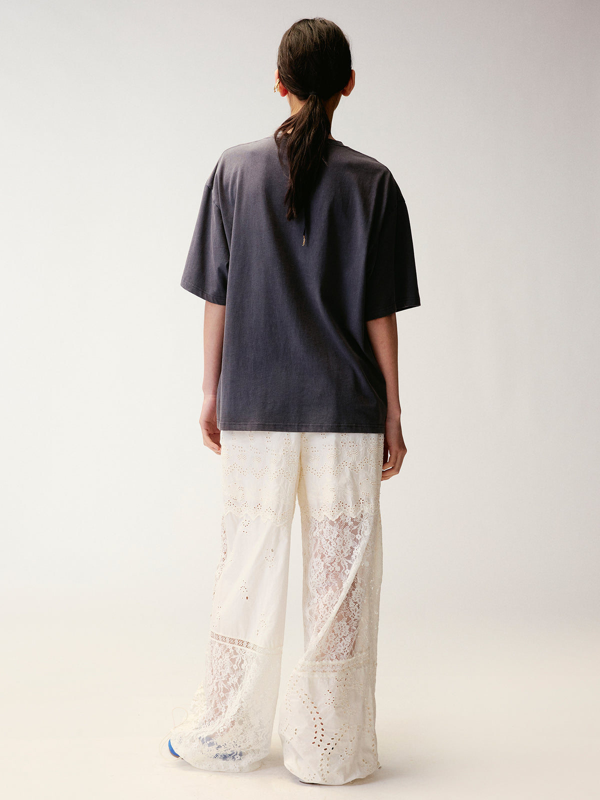Lace Patchwork Cargo Pants