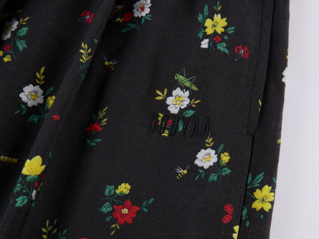 Insect and floral print bloomers