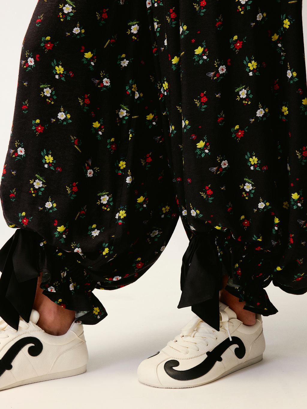 Insect and floral print bloomers