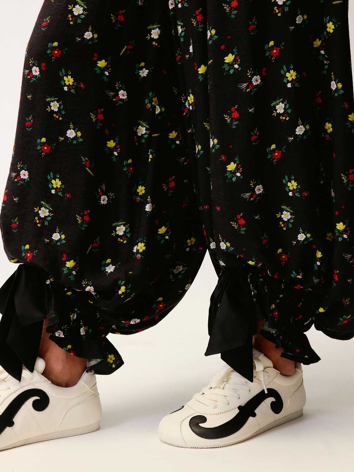 Insect and floral print bloomers