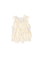 3d satin lace bow cami