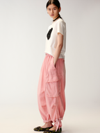 Heart lace swan beaded T-shirt