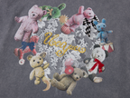 Embroidered heart bear T-shirt