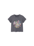 Embroidered heart bear T-shirt