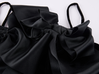 3d bow silk cami dress