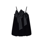 3d bow silk cami dress