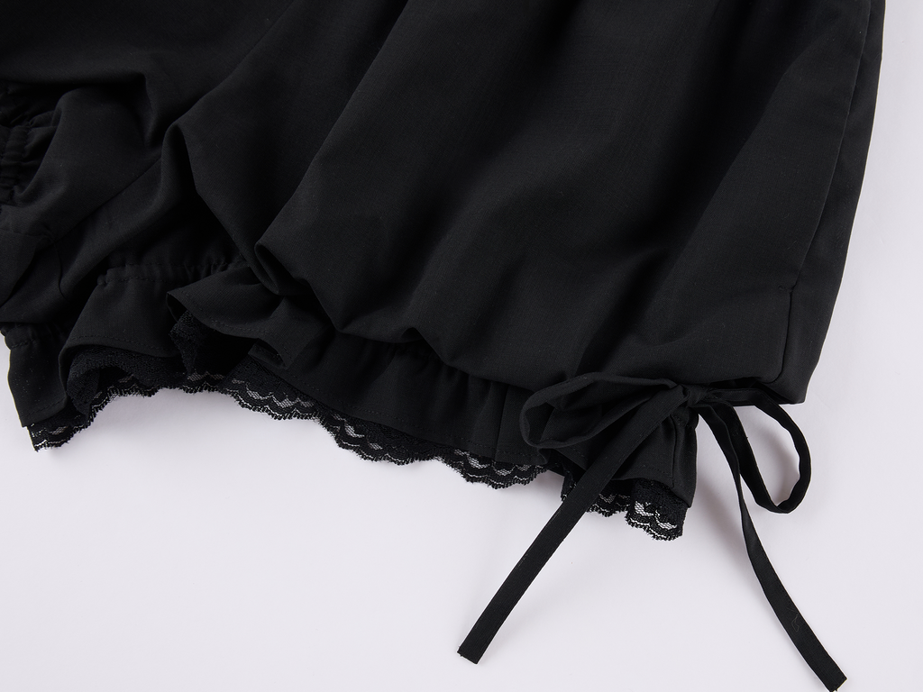 Gathered lantern shorts